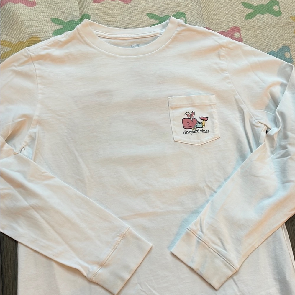 Easter!! Vineyard Vines Kids Easter White Long Sleeve Shirt